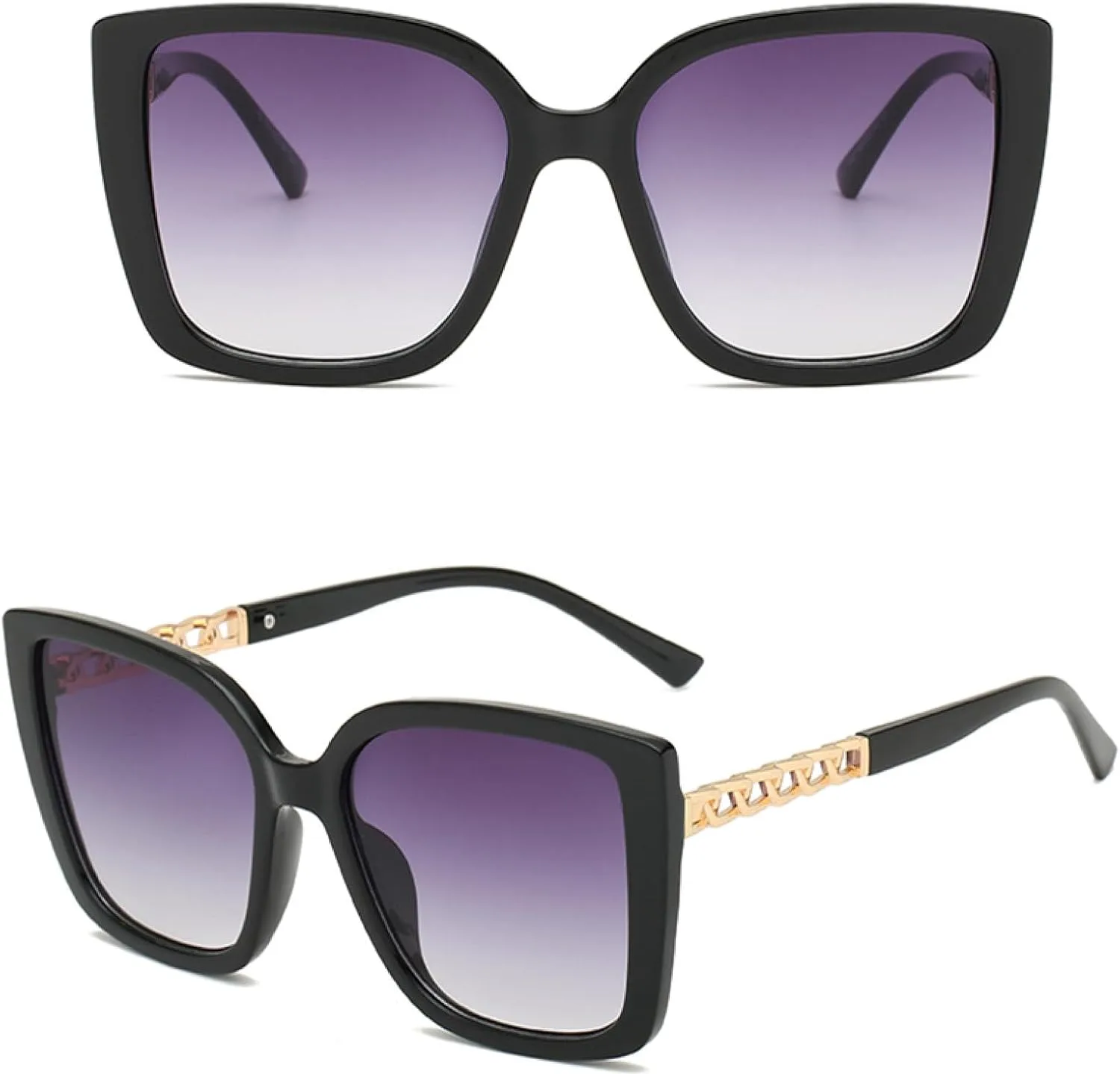 

Модные солнцезащитные очки большого размера для женщин, винтажные солнцезащитные очки в крупной оправе, роскошные очки для украшения дома и улицы TKKTLLT, Champagne