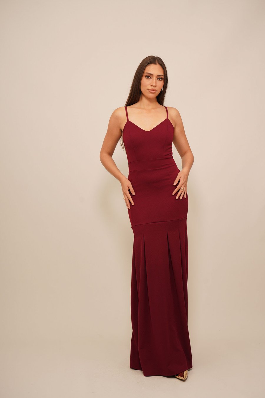 

Платье WAL G. PRIYA DROP WAIST MAXI DRESS​, Wine/Bordeaux