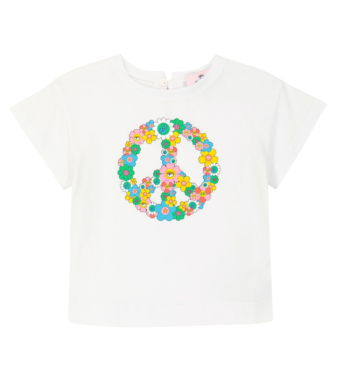 

Футболка с принтом x Chiara Ferragni Baby Monnalisa, Bianco