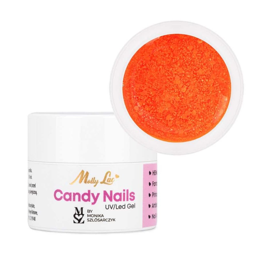

Candy Nails Light Candy Orange от Моники Шлосарчик MollyLac HEMA free 5 г