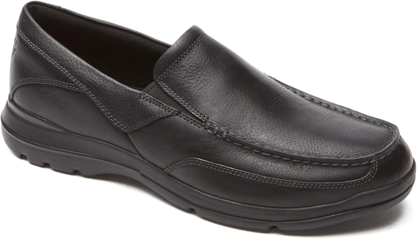 Мужские слипоны Rockport Junction Point Slip On Oxford, Black — фото 2