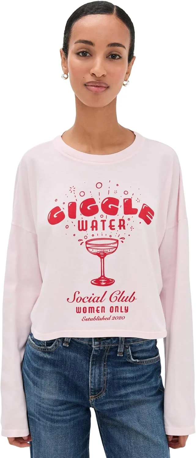 

ASKK NY Женская Кроп Футболка с Длинным Рукавом