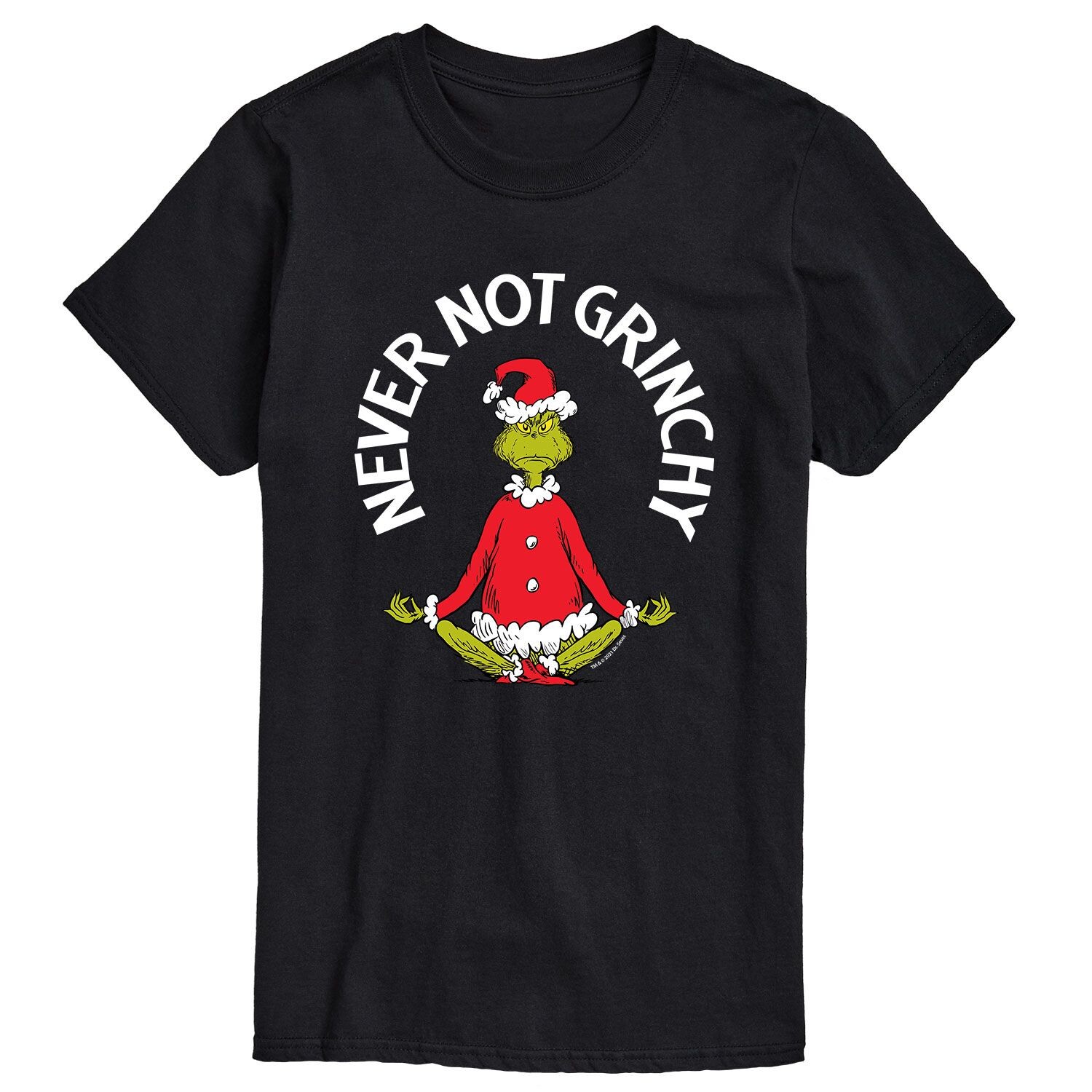 

Мужская футболка Доктор Сьюз Гринч "Never Not Grinchy" Licensed Character