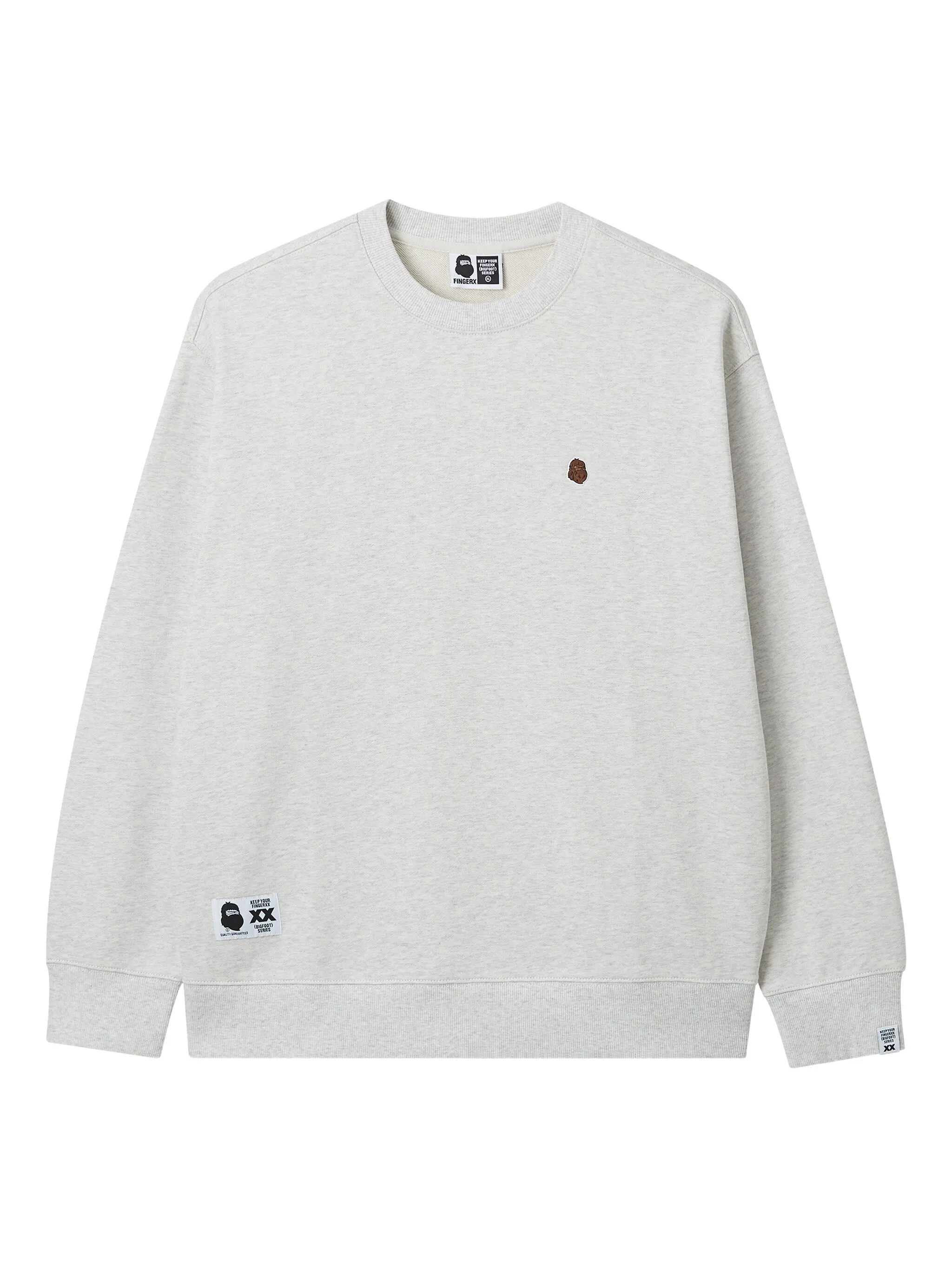 

Толстовка с вышивкой Fingercroxx, серый