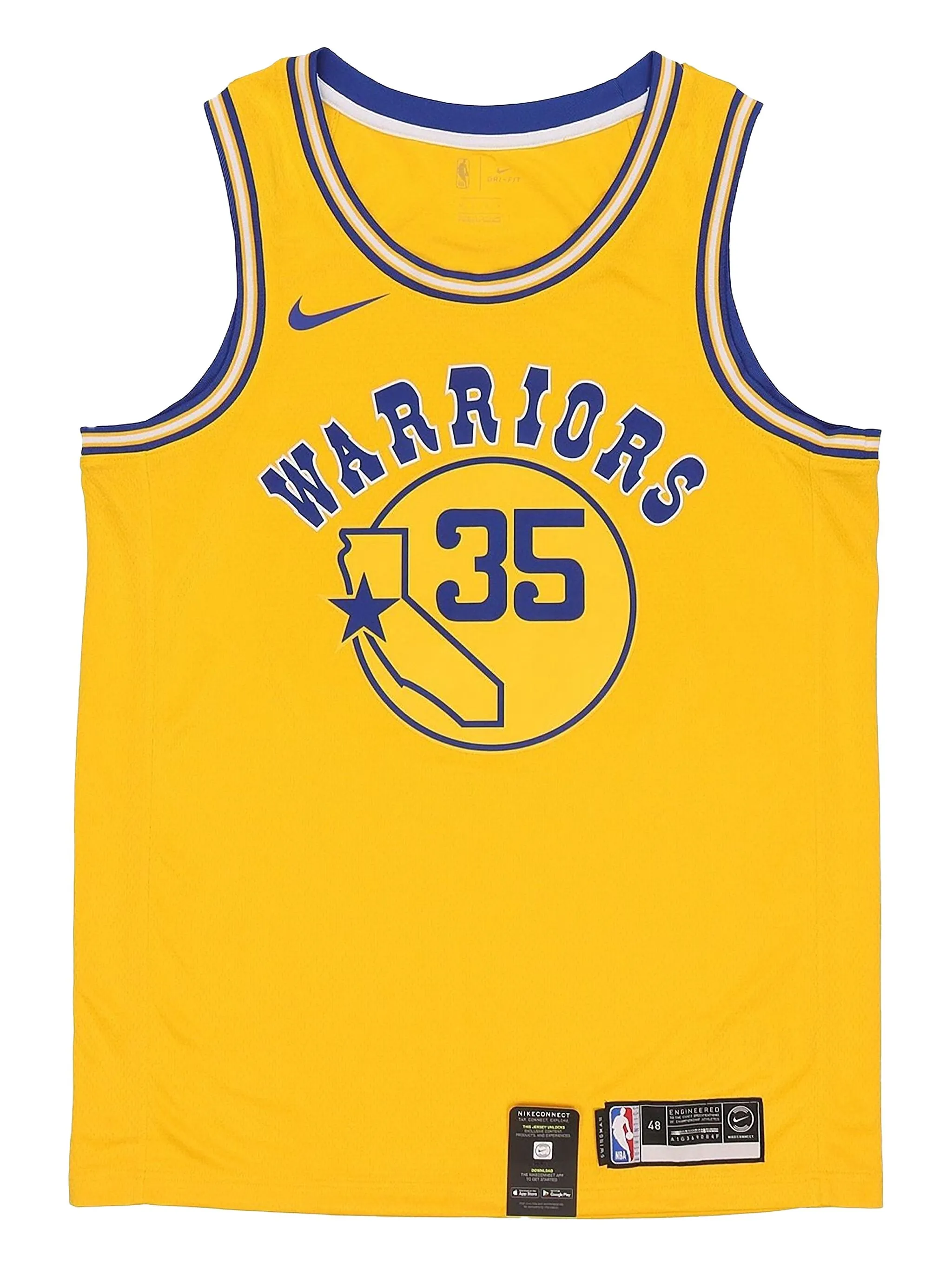

Топ NBA Golden State Warriors- Durant Hardwood Classics Nike, желтый
