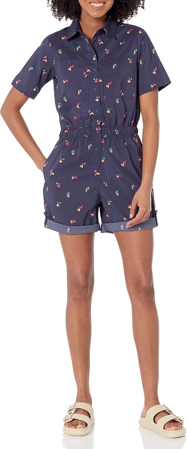 

Футболка Columbia womens Silver Ridge Utility Romper, Nocturnal/Baja Blitz, Серебристый, Футболка Columbia womens Silver Ridge Utility Romper, Nocturnal/Baja Blitz