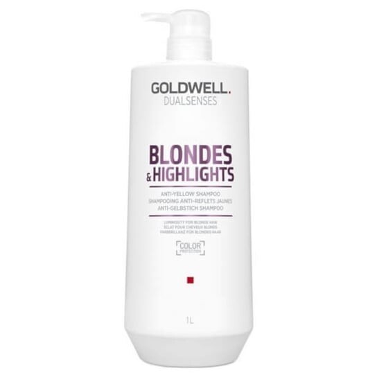 Шампунь нейтрализующий для светлых и мелированных волос, 1000 мл Goldwell, Dualsenses Blondes&Highlights — фото 2