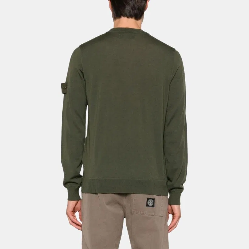 Свитер с патчем Stone Island Army Green — фото 4