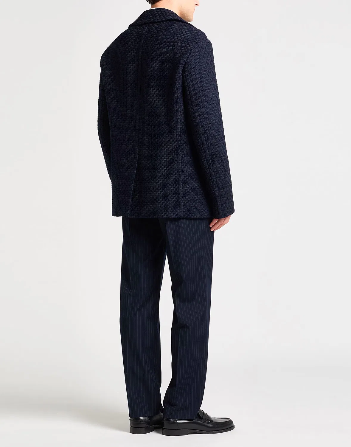 Пальто твидовое ETRO Midnight blue — фото 3