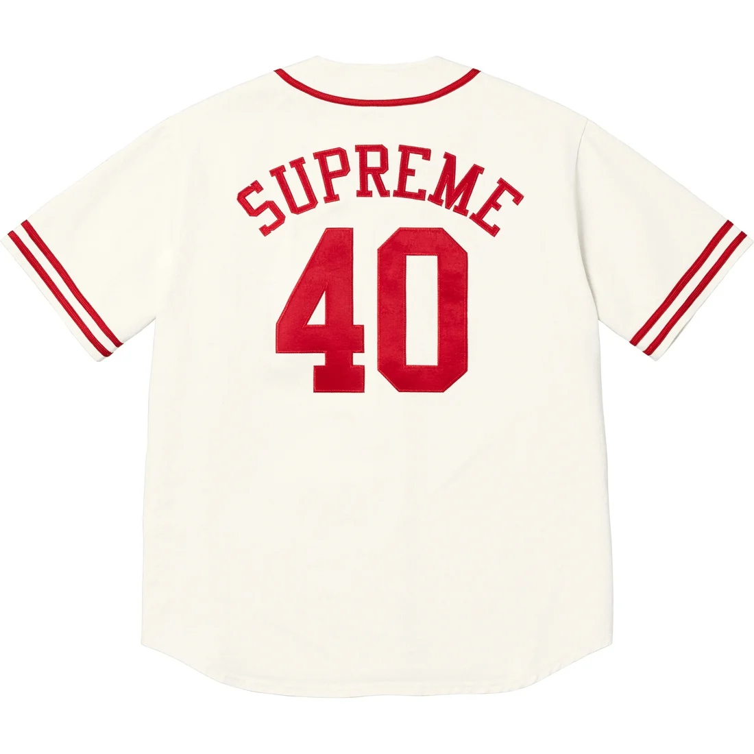 

Supreme Сорок акров твил бейсболка, White/White