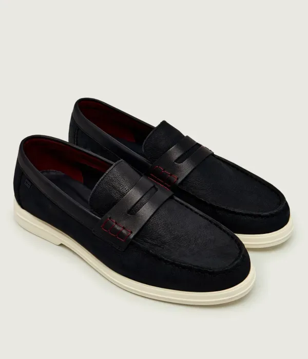 Лоферы Hilfiger Skin Loafer Mix Tommy Hilfiger, темно-синий — фото 3