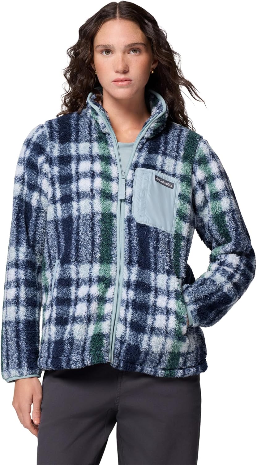

Columbia женская куртка West Bend Print Full Zip II, Crushed Blue Herringplaid, Синий, Columbia женская куртка West Bend Print Full Zip II, Crushed Blue Herringplaid
