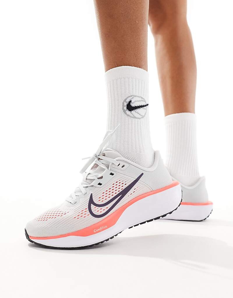 

Nike Running – Quest 6 – Бело-розовая спортивная обувь, Розовый, Nike Running – Quest 6 – Бело-розовая спортивная обувь