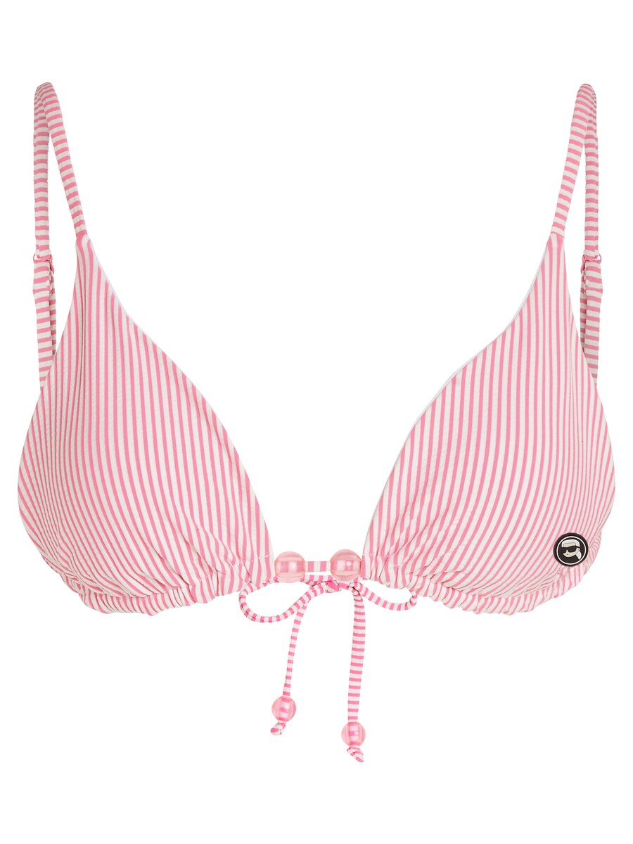 

Треугольный бикини-топ Karl Lagerfeld Triangle Bikini Top, белый