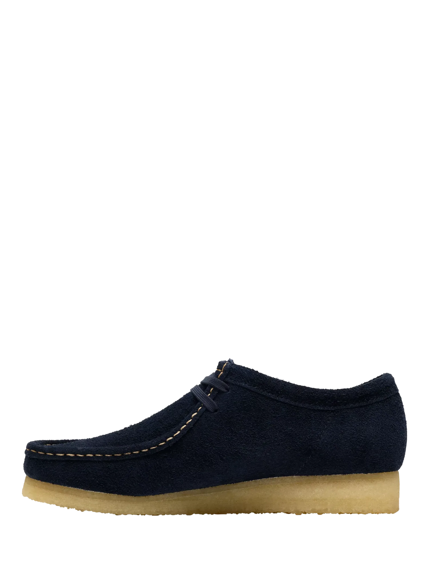 Мокасины Original Wallabee из замши на шнуровке, темно-синие Clarks — фото 2