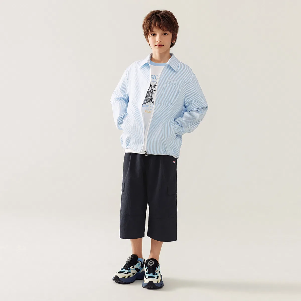 Шорты Thin FILA KIDS, Legend Blue — фото 4