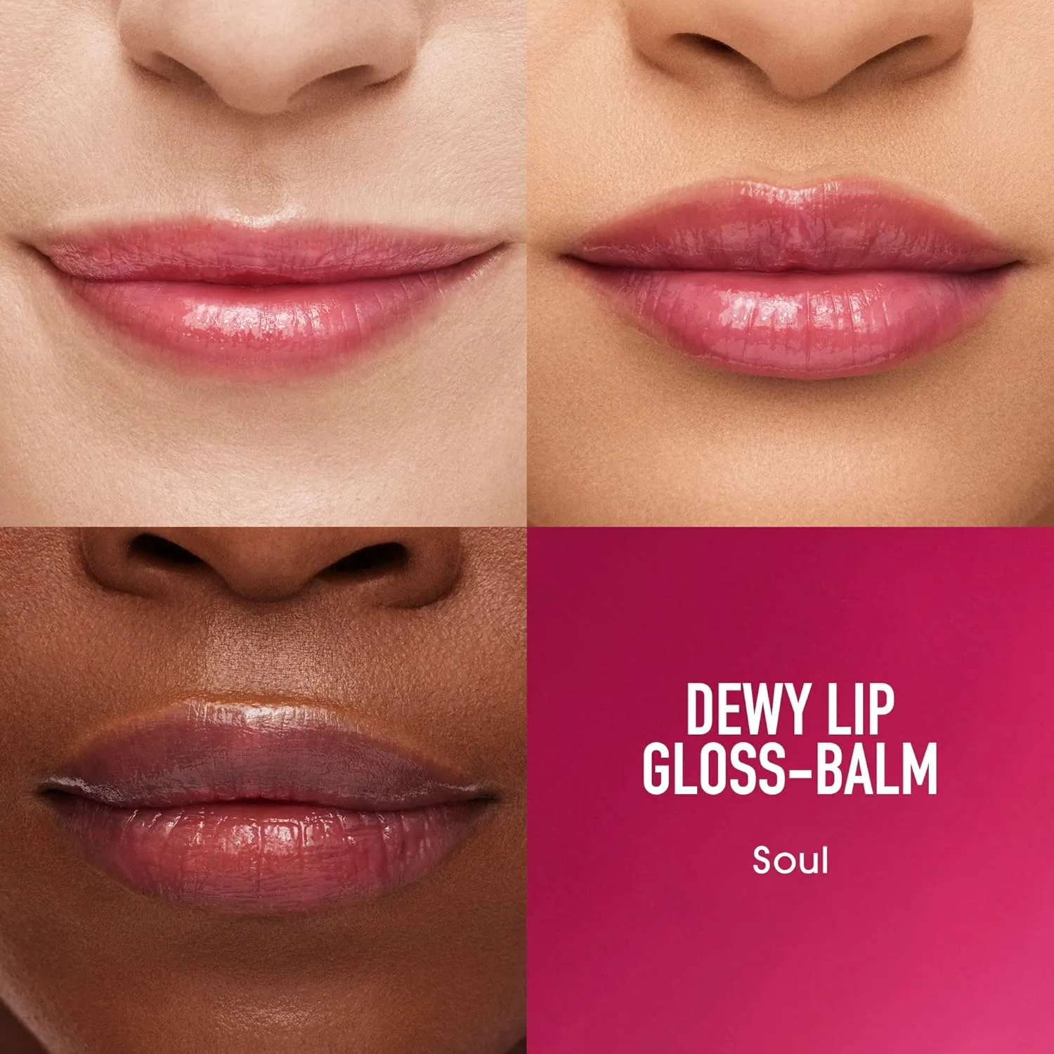 bareMinerals Dewy Lip Gloss-Balm, гибрид увлажняющего блеска и тонирующего бальзама для губ, сияющий финиш + 24-часовое увлажнение, для мягких и гладких губ, нелипкий, веганский продукт., Soul — фото 3
