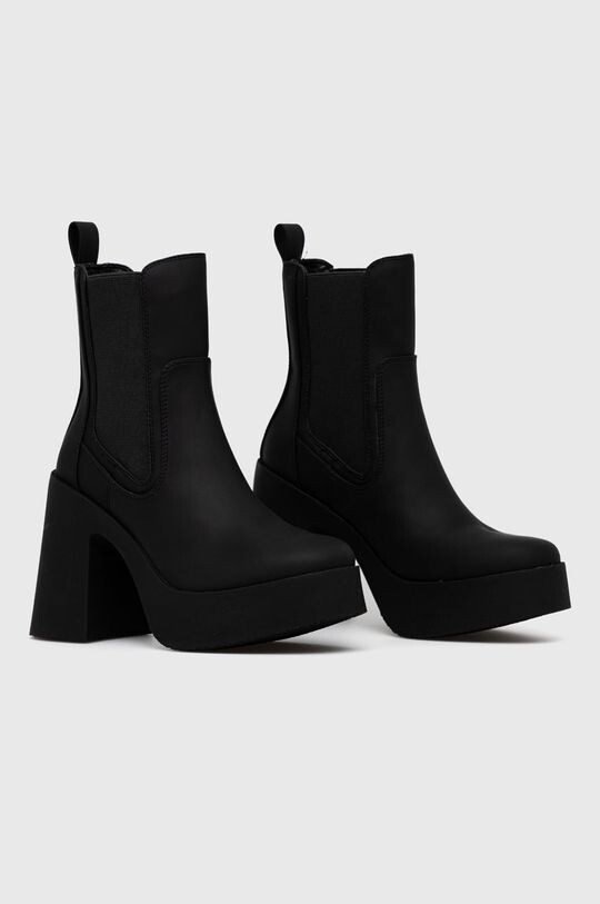 Ботинки женские челси Steve Madden на высоком каблуке, черный — фото 2