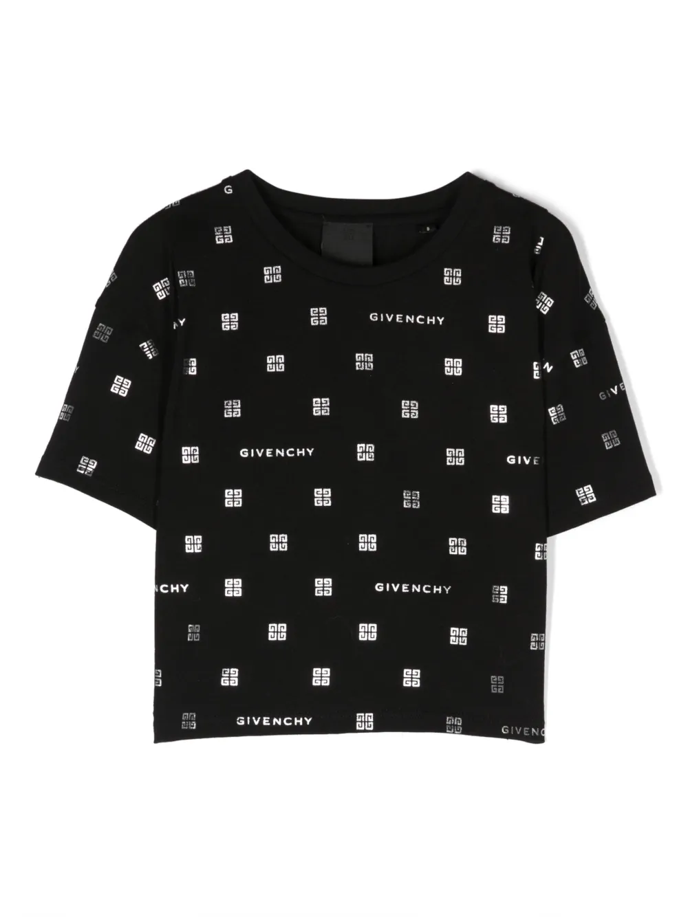 

Футболка с логотипом 4G Givenchy Kids, черный