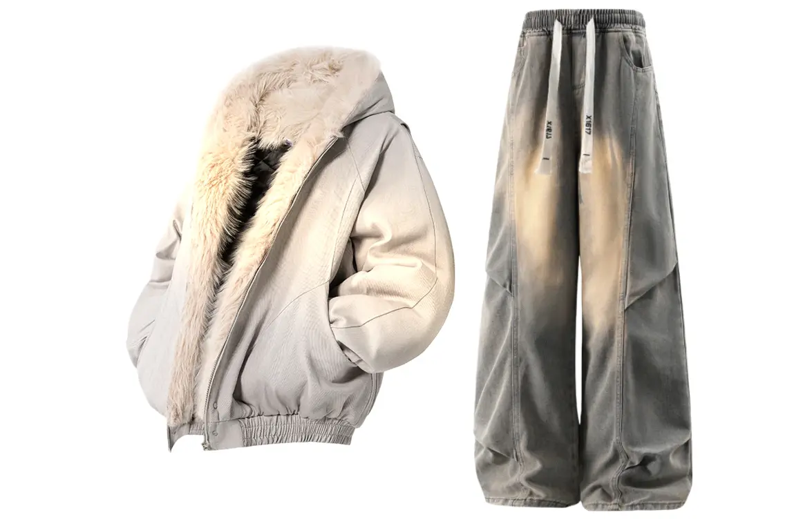 

Толстовка Casual Sportswear утепленная с флисовой подкладкой X1617, top серый puffer jacket+pants желтый mud fleece-lined