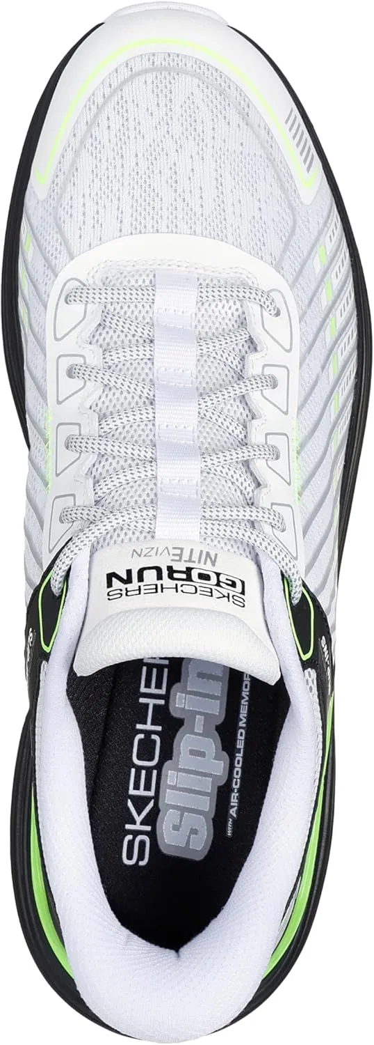 Мужские кроссовки Skechers Max Cushioning Suspension Nitevizn, White Black — фото 2