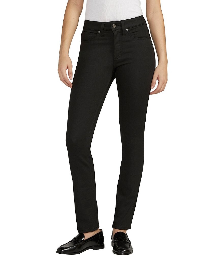 

Прямые джинсы со средней посадкой Silver Jeans Co. Most Wanted, черный