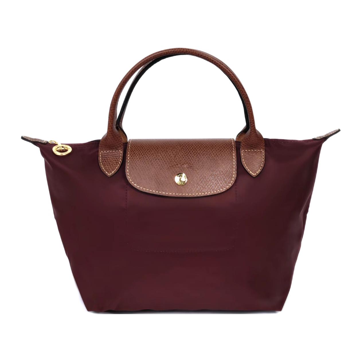 

LONGCHAMP Сумка-пельмень Le Pliage из полиамидного холста с кожаными деталями малого размера женская бежевая