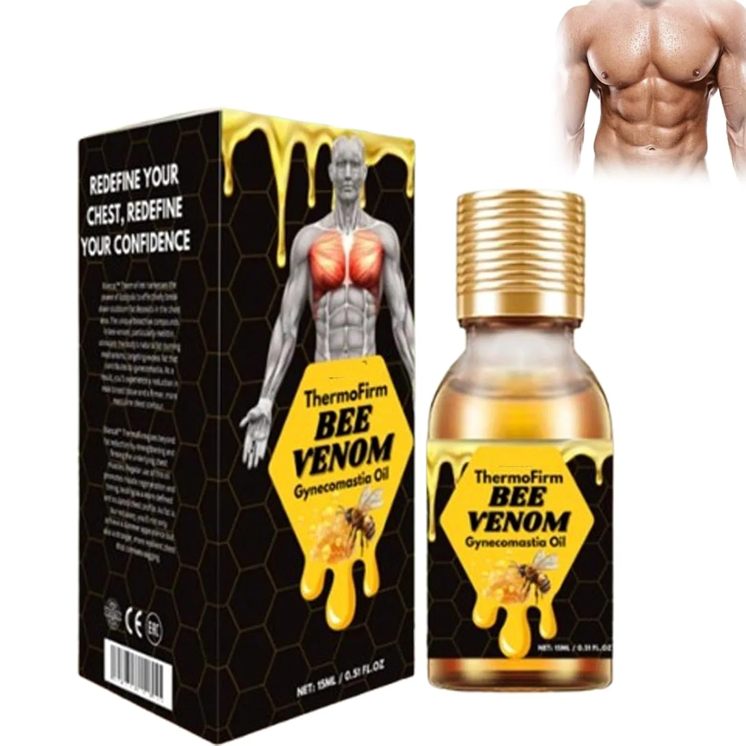 Масло Biancat Thermofirm Bee Venom Gynecomastia Oil Crtzha, 1 Piece.