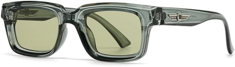 

Солнцезащитные очки для мужчин и женщин - защита UV400 - линзы с градиентным покрытием Rivets, маленькая оправа, подходят для занятий спортом на открытом воздухе и вождения DSVIGF, Tyj223-6