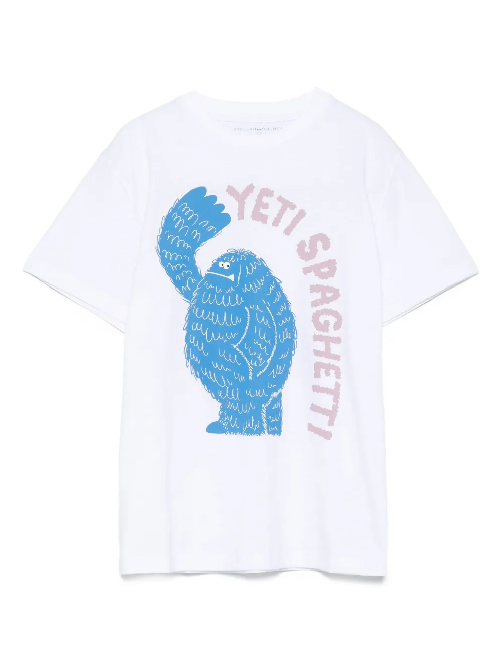 

Футболка с принтом «Йети-спагетти» Stella McCartney Kids, белый