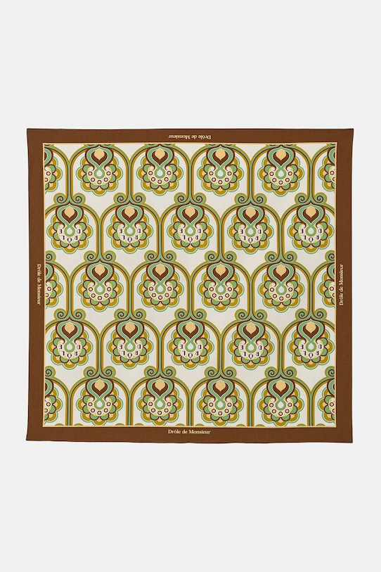 

Хлопковый шарф foulard tapisserie florale Drôle de Monsieur, зеленый