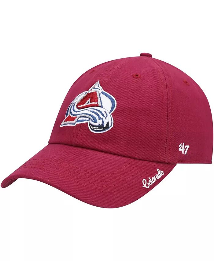 

Женская бордовая шапка Colorado Avalanche Team Miata Clean Up Adjustable '47 Brand