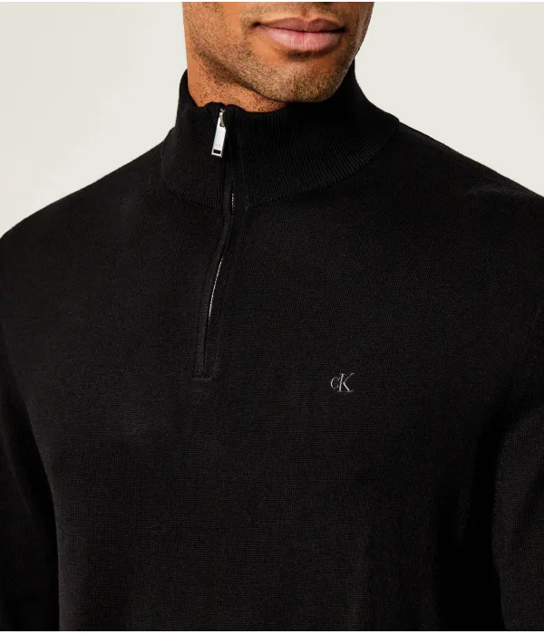 Шерстяная водолазка Regular fit Calvin Klein, черный — фото 4