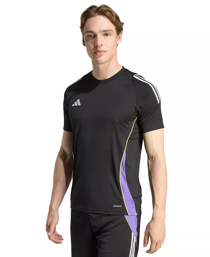 

Мужская облегающая спортивная майка Tiro 24 с тремя полосками adidas, мультиколор