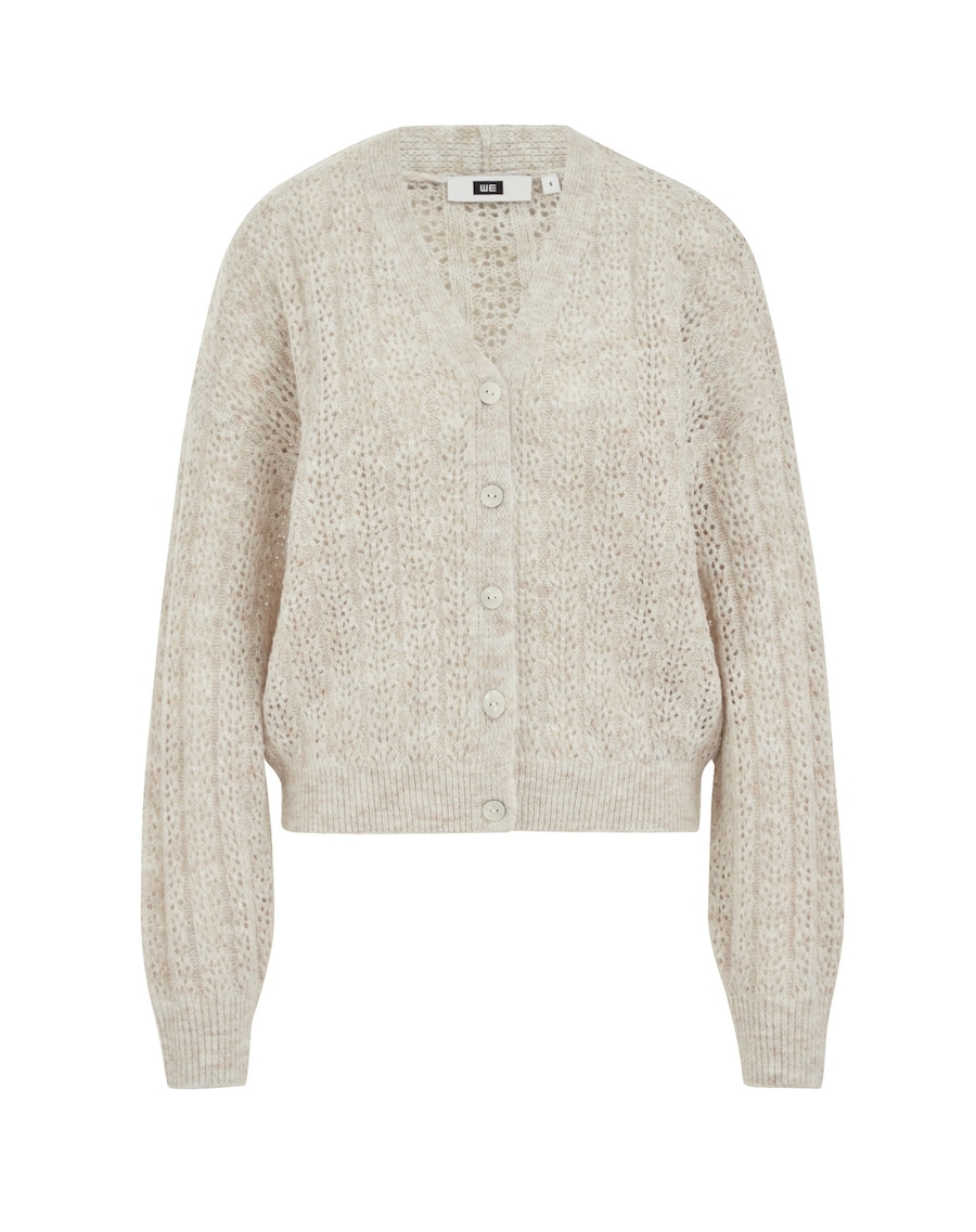

Вязаный кардиган WE Fashion, экрю