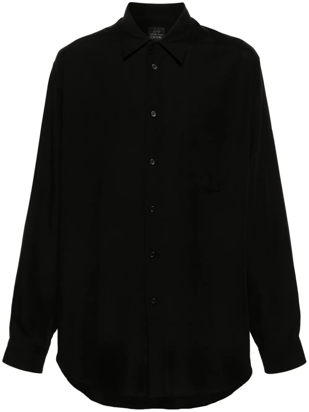 

Рубашка с длинными рукавами Yohji Yamamoto, черный