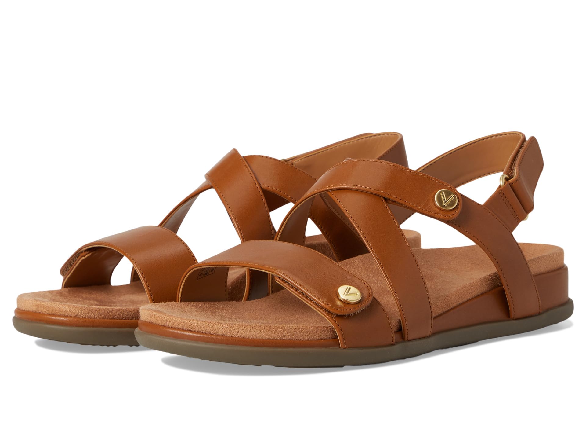 Сандалии VIONIC Cypress Strappy Sandals, цвет Tan Brown Leather