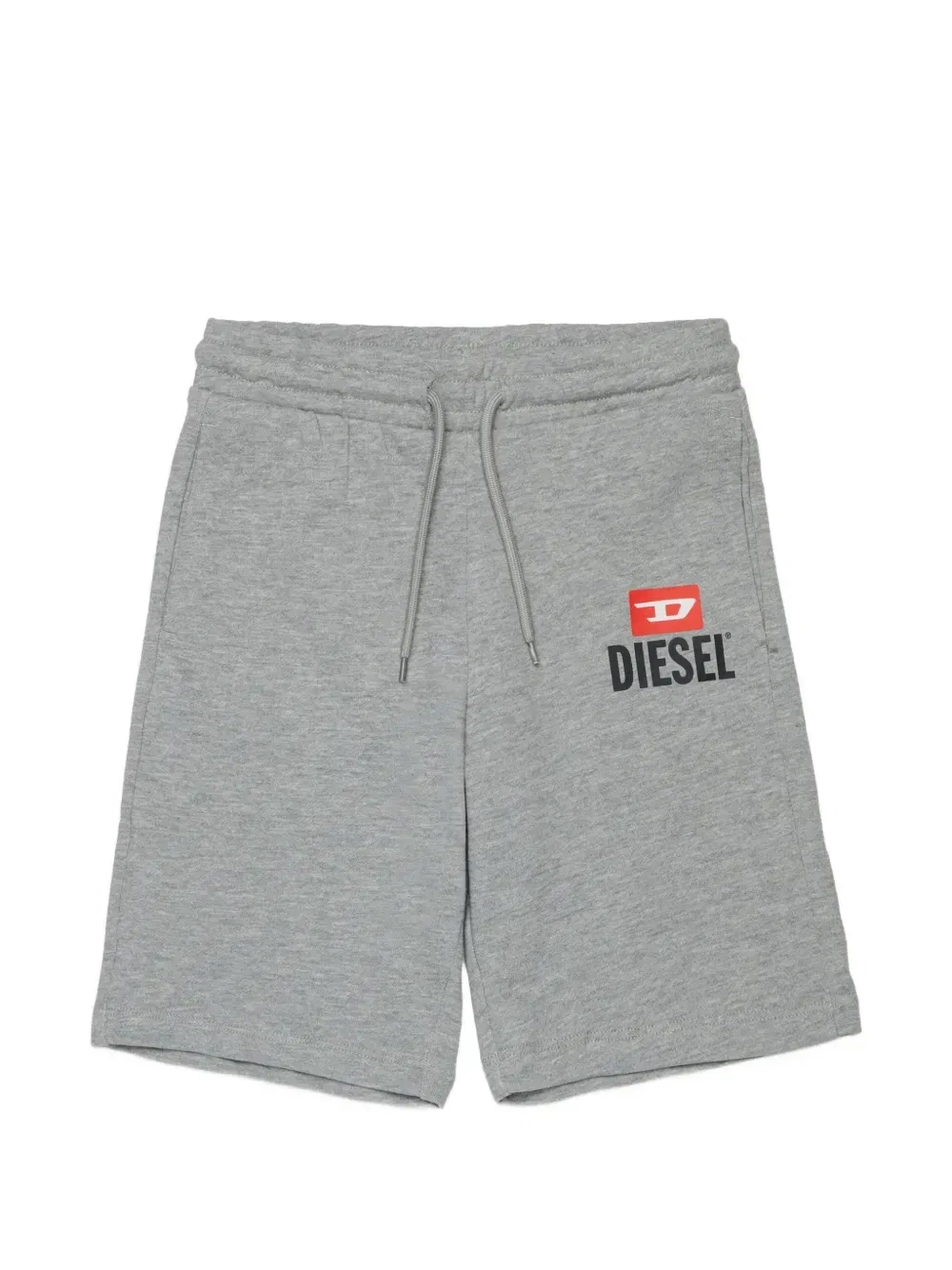 Шорты с кулиской и логотипом Diesel Kids, серый