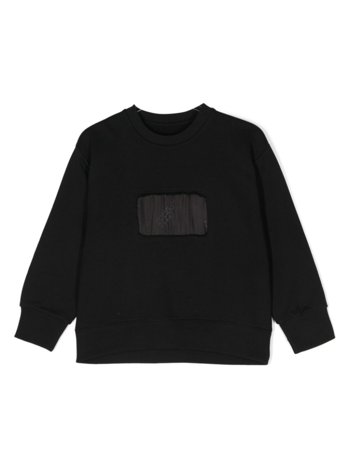 

MM6 Maison Margiela Kids толстовка с нашивкой, черный