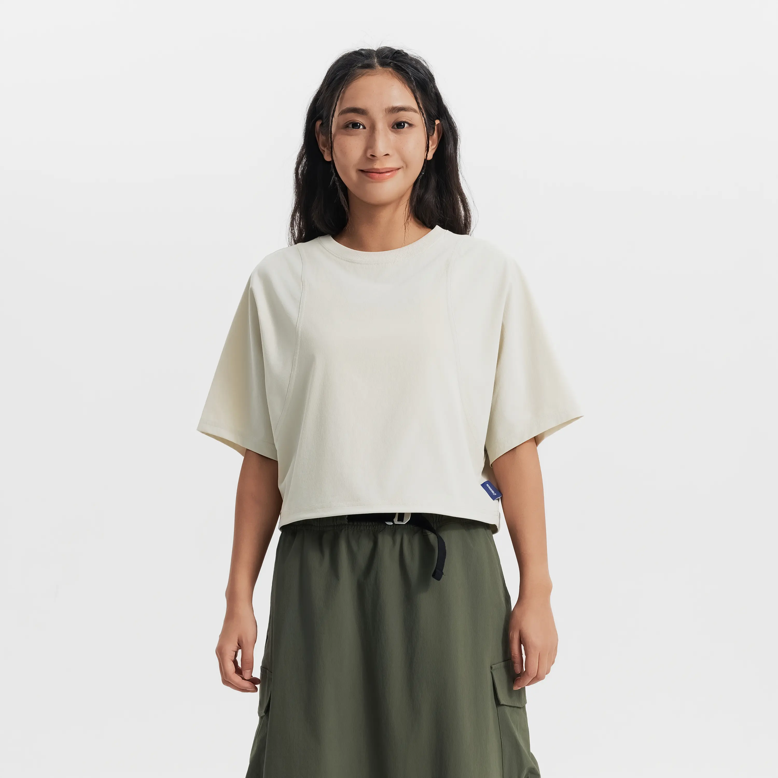 

Женская городская флисовая футболка Decathlon SPORTSWEAR городская утилитарная тканая