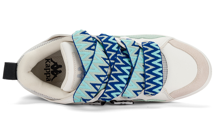 Kappa Кроссовки Capa Low-Top Unisex серо-зеленые Korean White/Cool Gray/Lake Green-012, цвет Korean White/Cool Gray/Lake Green-012 — фото 4