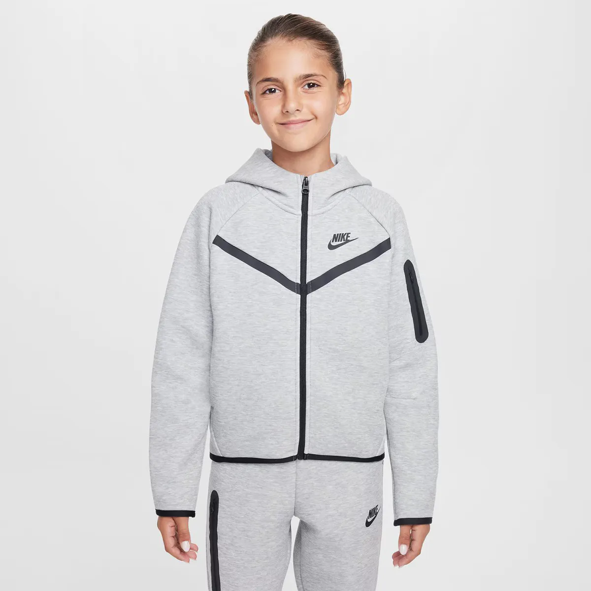 

Спортивная одежда для девочек Tech Fleece Толстовка Nike, серый