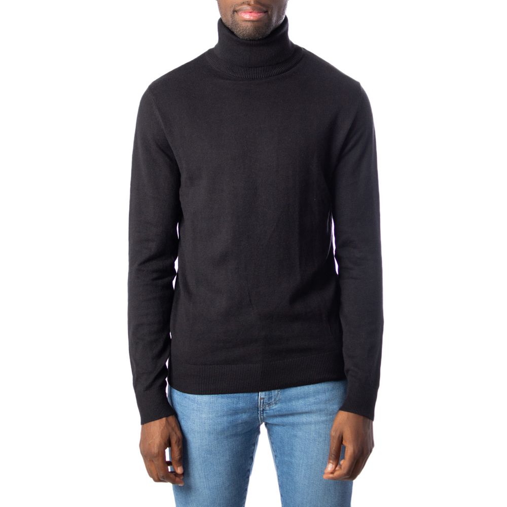 

Черный хлопковый свитер Jack & Jones