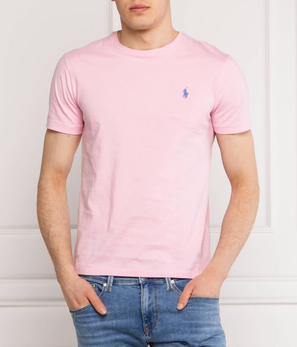 Футболка мужская Polo Ralph Lauren хлопковая, розовый — фото 3