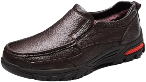 

Мужские зимние теплые ботинки WAOLSU Retro с плюшевой подкладкой, на плоской подошве, противоскользящие, новые, коричневый