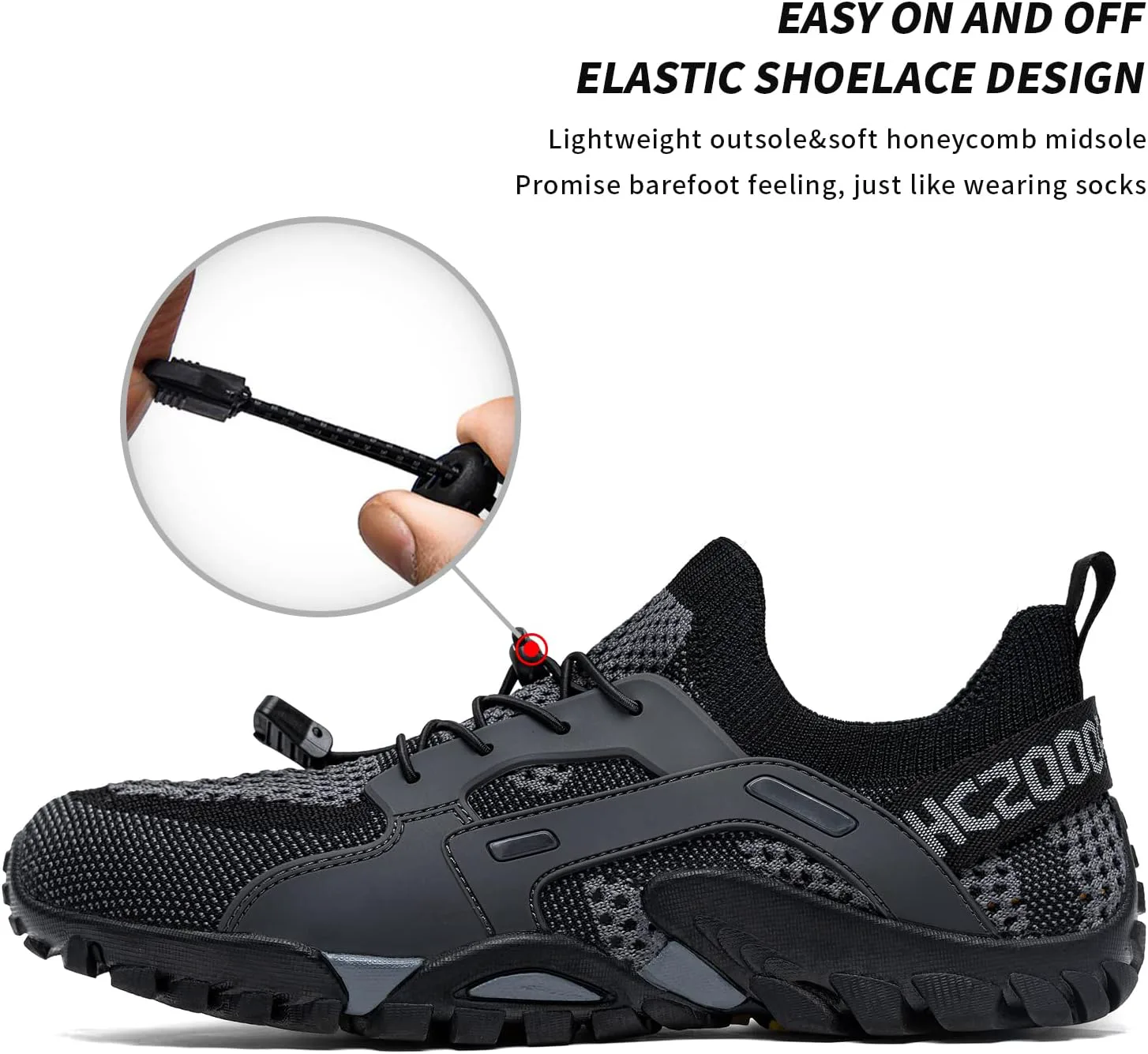 

Водные тапочки SOBASO для женщин и мужчин, быстросохнущие для плавания, пляжа, водного спорта, дайвинга, походов, парусного спорта и путешествий, серый черный