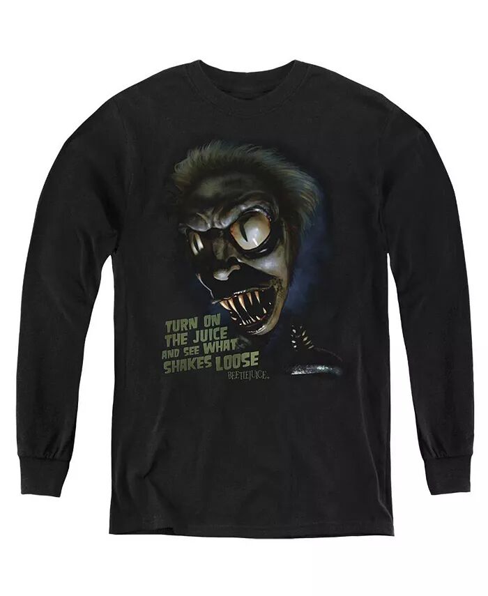 

Мальчики Молодежь Chucks Дочь Длинный Рукав Толстовка Beetlejuice, черный