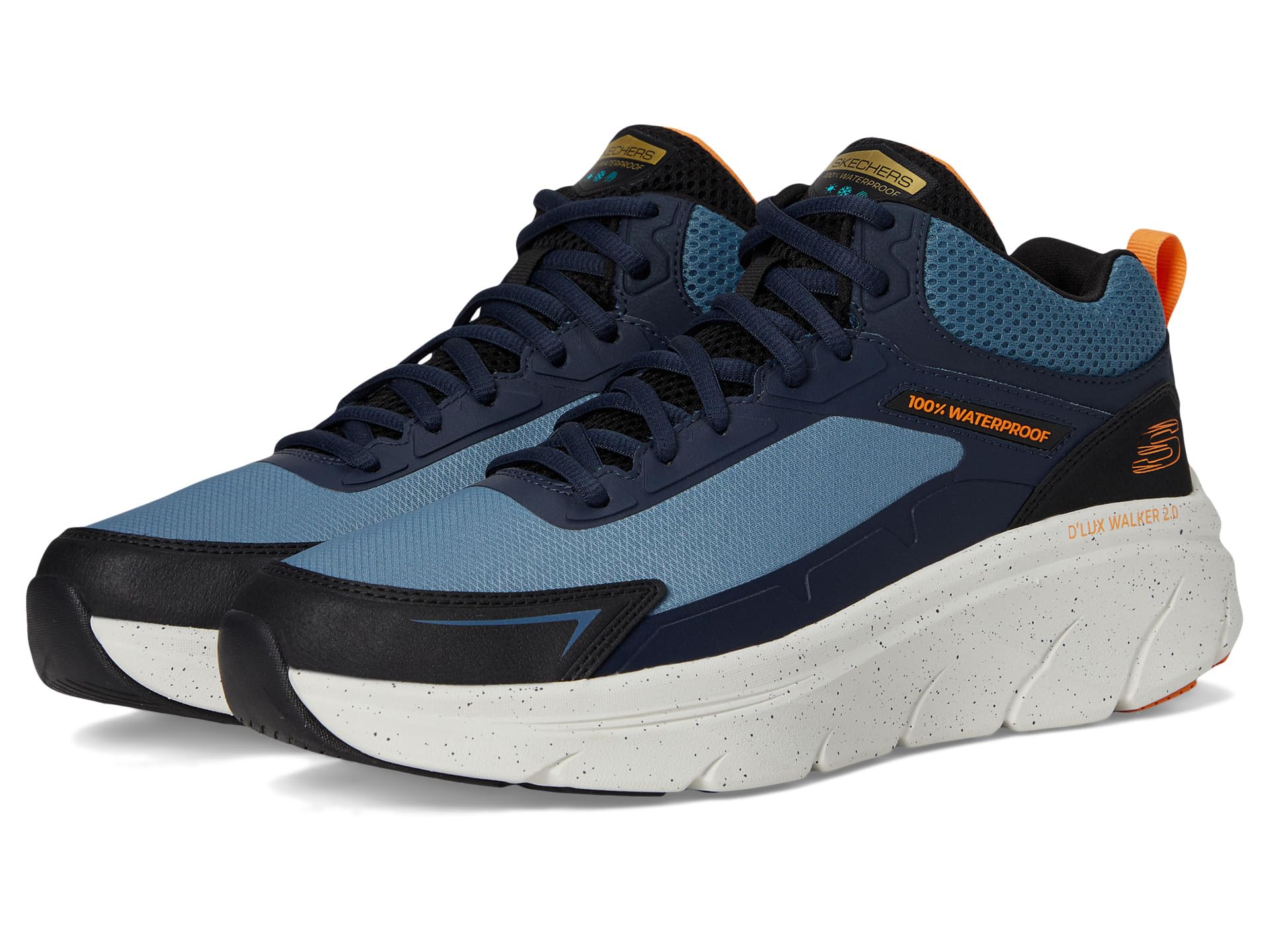 

Кроссовки SKECHERS D'Lux Walker 2.0 Grailo Waterproof, Blue/Orange