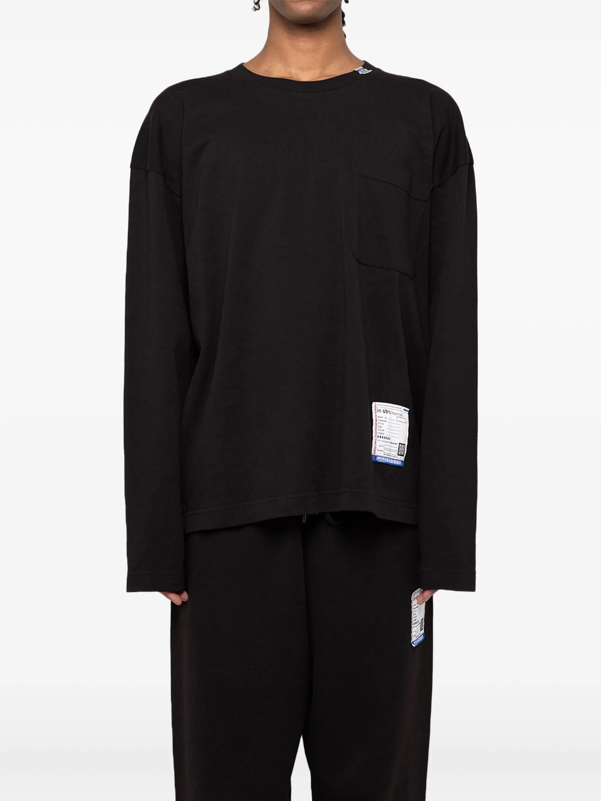 

Футболка с длинными рукавами и карманом In･Stru(Men-Tal)., черный