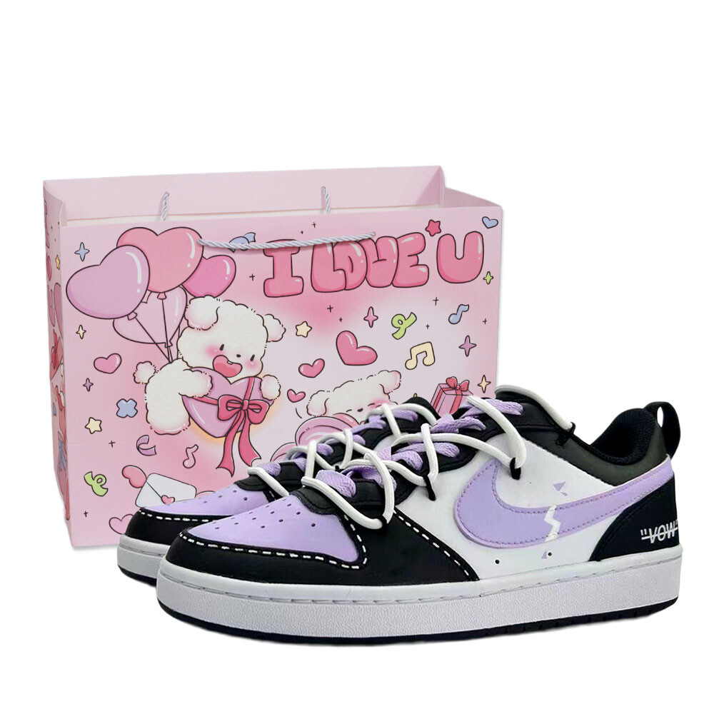 

Кеды, обувь для скейтборда Court Borough 2, женская, низкая Nike, цвет Light Purple [Energetic Puppy Shopping Bag]